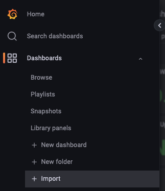 Import dashboard screenshot